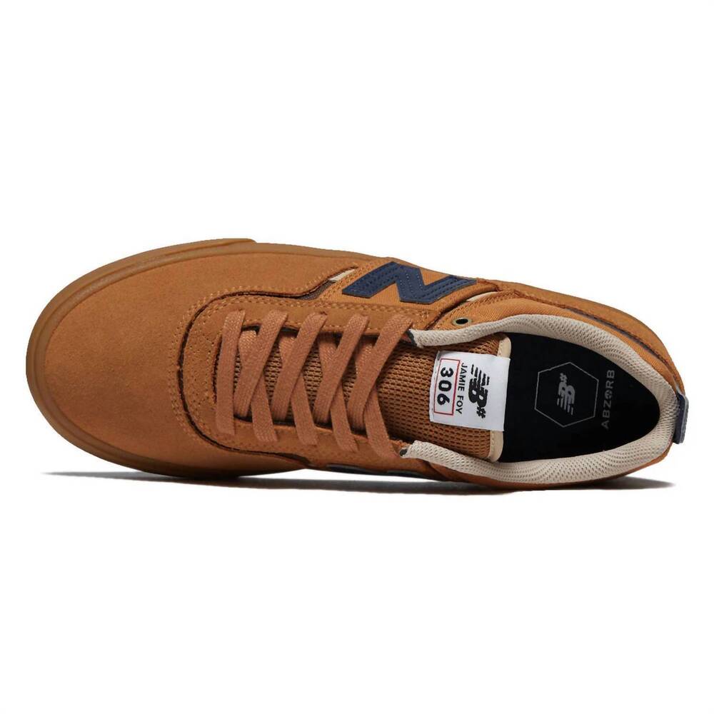 NEW NEW BALANCE men's jamie foy 306 sneaker in brown - Picture 4 of 5